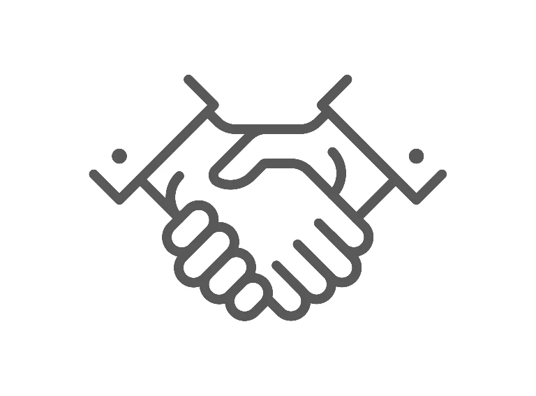 ikona uścisk dłoni